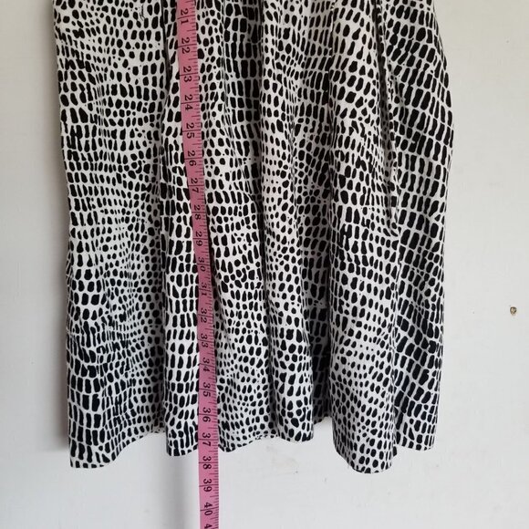 Trina Turk Zola Print Cotton Halter Style Sleeveless Fit & Flare Dress Size 12 - Picture 13 of 17